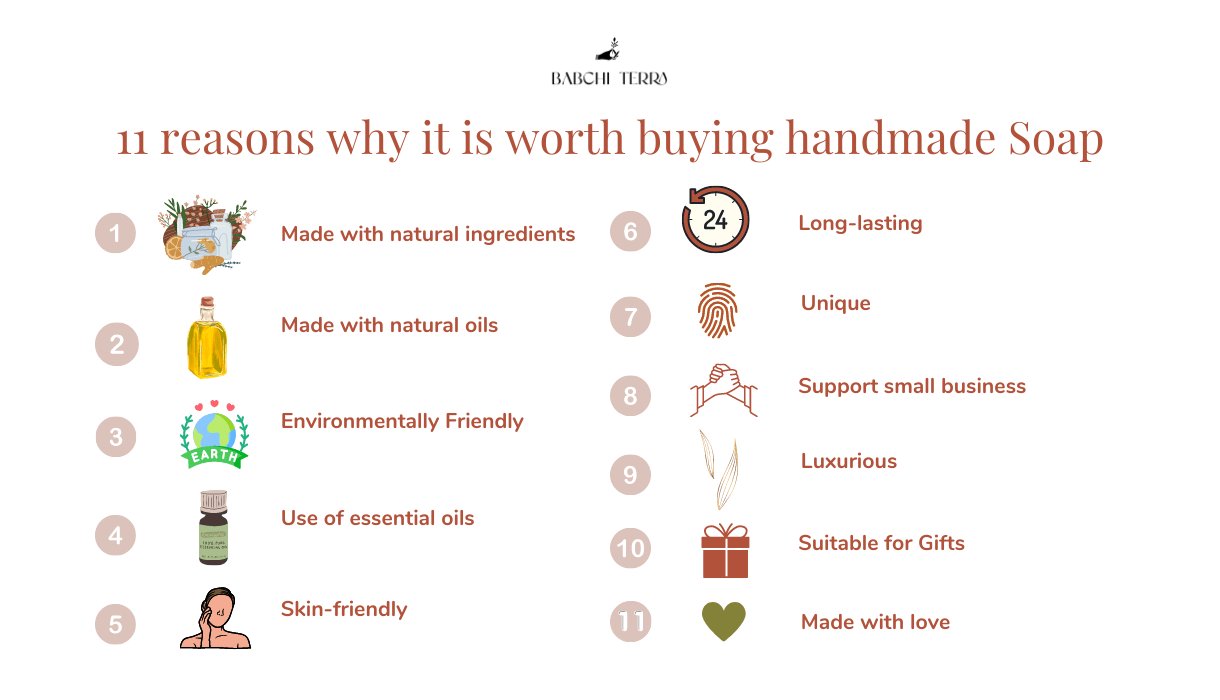 11 reasons to buy handmade soap infographic