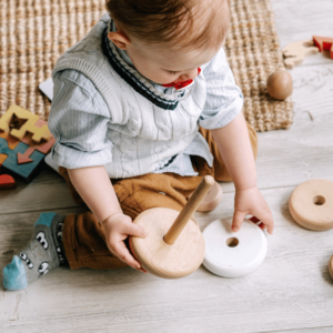 Opt for wooden toys instead of plastic for your children to minimize their exposure to harmful phthalates. 