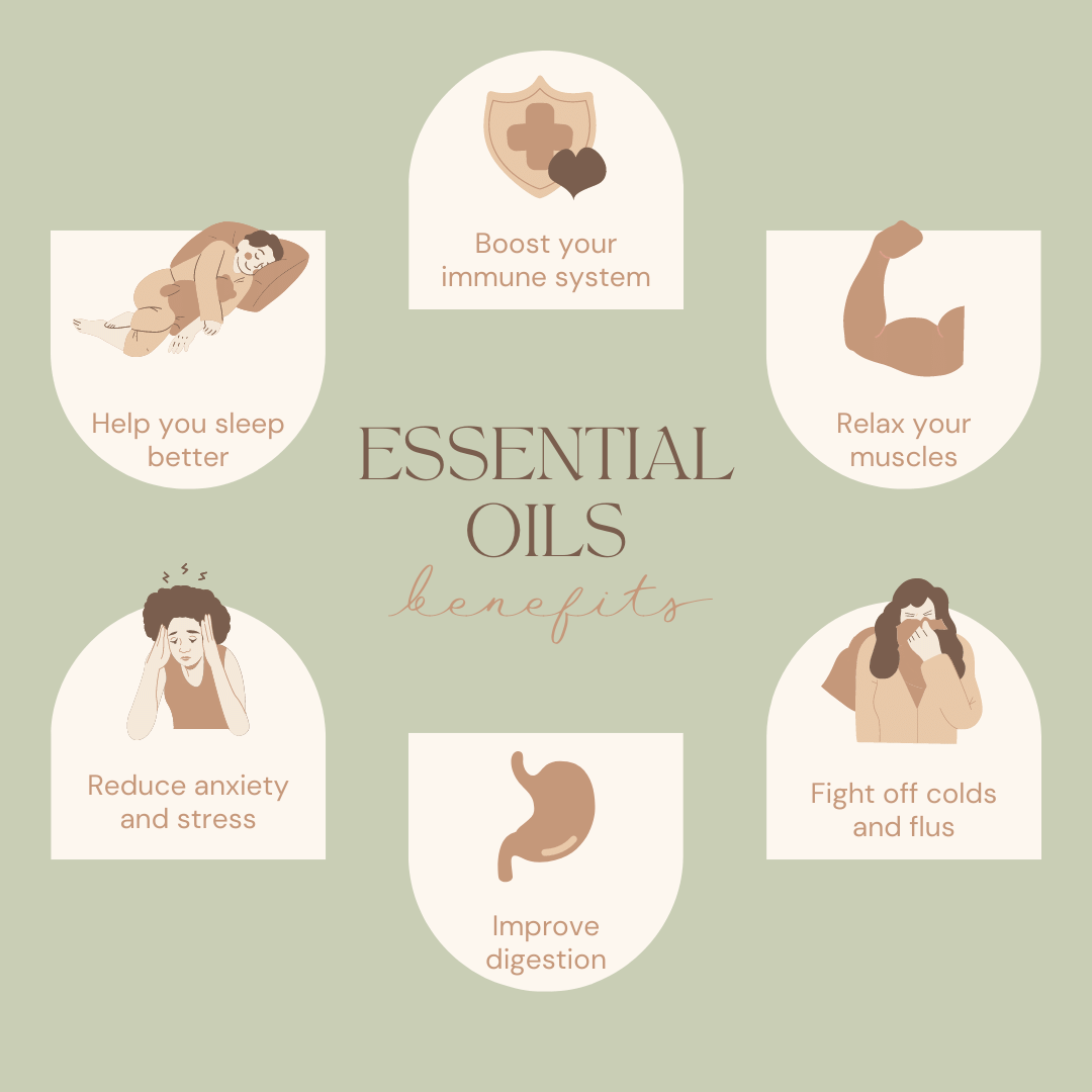 Health benefits of using essential oils